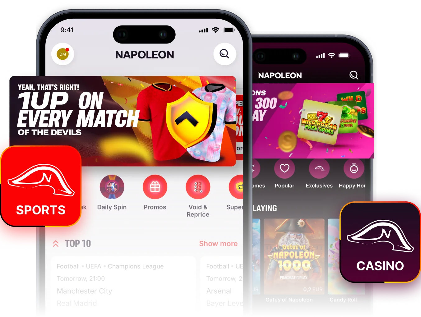 Napoleon Casino App-schermafbeelding
